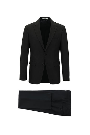 Koyu Antrasit Slim Fit Dar Kesim Kombinli Takım Elbise