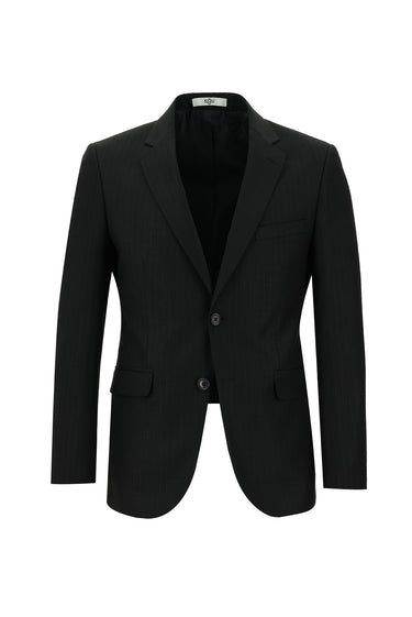 Siyah Slim Fit Dar Kesim Klasik Desenli Takım Elbise