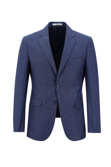 Havacı Mavi Slim Fit Dar Kesim Klasik Desenli Takım Elbise