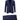Orta Lacivert Slim Fit Dar Kesim Beli Lastikli İpli Çizgili Takım Elbise