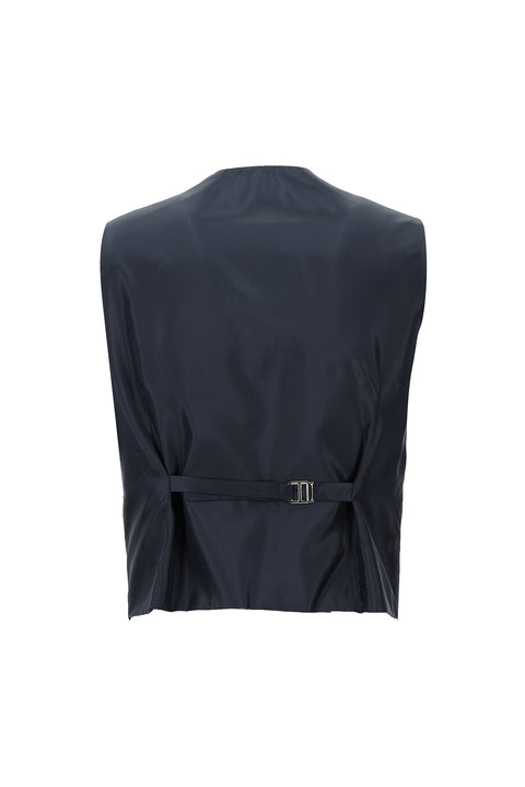 Saks Mavi 6 Drop Regular Fit Standart Kesim Kombinli Yelekli Takım Elbise