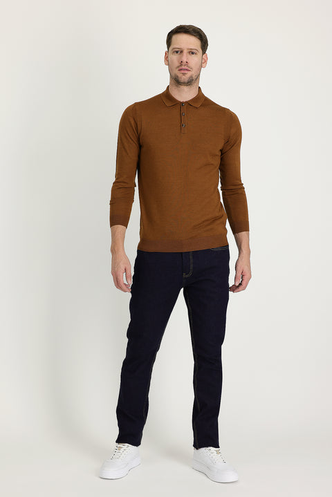 Koyu Lacivert Slim Fit Dar Kesim Likralı Denim Pantolon