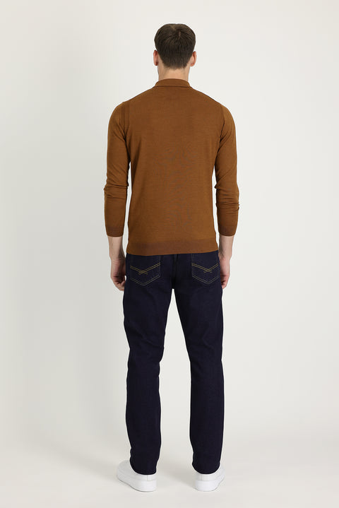Koyu Lacivert Slim Fit Dar Kesim Likralı Denim Pantolon