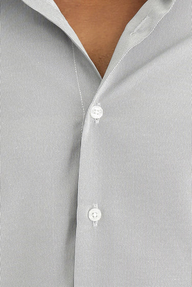 Koyu Lacivert Uzun Kol Slim Fit Dar Kesim Klasik Desenli Pamuklu Kolay Ütülenebilir Gömlek