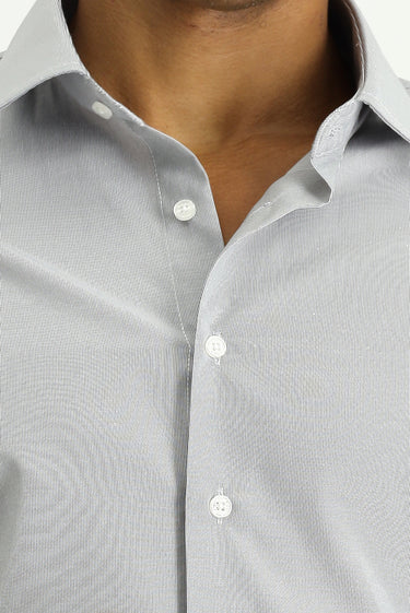 Siyah Uzun Kol Slim Fit Dar Kesim Klasik Desenli Pamuklu Kolay Ütülenebilir Gömlek