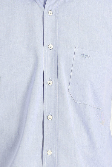 Koyu Mavi  Uzun Kol Regular Fit Desenli Pamuklu Kolay Ütülenebilir Düğmeli Yaka Gömlek