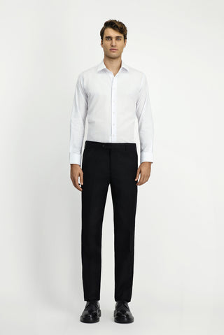 Beyaz Uzun Kol Slim Fit Dar Kesim Klasik Pamuk Gömlek