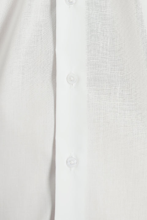 Beyaz Uzun Kol Slim Fit Dar Kesim Non Iron Klasik Pamuklu Kolay Ütülenebilir Gömlek