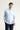 Uçuk Mavi Uzun Kol Slim Fit Dar Kesim Klasik Non Iron Saten Pamuklu Gömlek