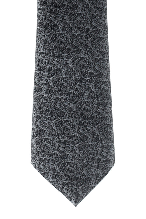 Medium Grey Patterned Tie