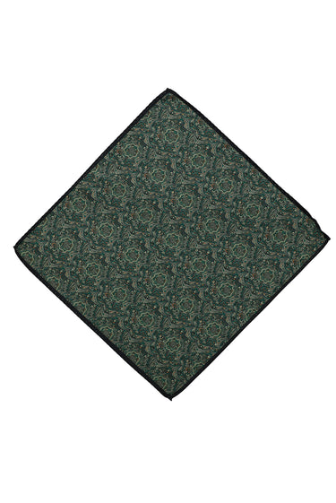 Koyu Yeşil Desenli Mendil
