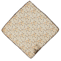 Medium Beige Patterned Silk Handkerchief