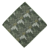 Dark Green Patterned Handkerchief