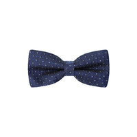 Medium Navy Patterned Bow Tie