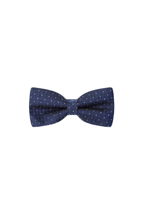 Medium Navy Patterned Bow Tie