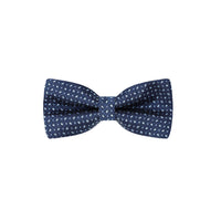 Medium Navy Patterned Bow Tie