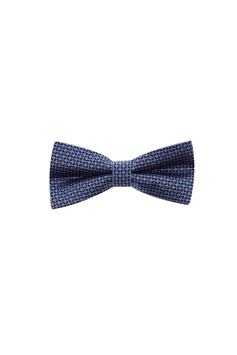 Medium Navy Patterned Bow Tie