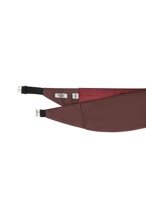 Dark Burgundy Bow Tie Set