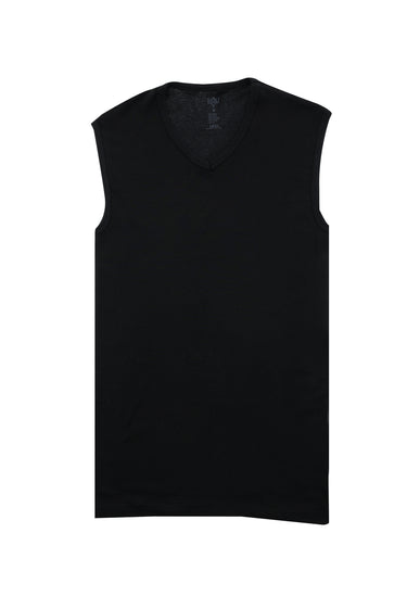 Siyah 2'li Pamuk V Yaka Atlet Seti