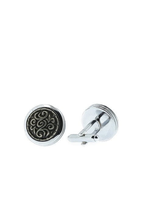 Metallic Gray Cufflinks