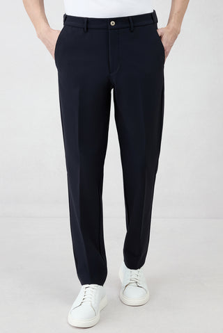 Koyu Lacivert Techno-Line 6 Drop Regular Fit Standart Kesim Esnek Çantalı Takım Elbise