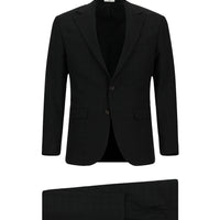 Siyah Regular Fit Mono Yaka Klasik Takım Elbise