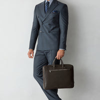Koyu Lacivert 7 Drop Slim Fit Dar Kesim Yünlü Sivri Yaka Kruvaze Takım Elbise