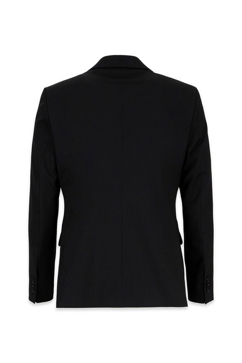 Siyah 7 Drop Slim Fit Dar Kesim Mono Yaka Likralı Takım Elbise