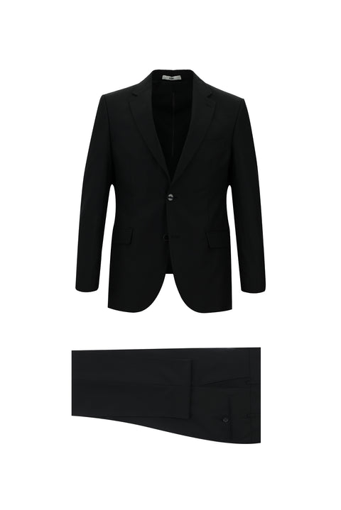 Siyah 7 Drop Slim Fit Dar Kesim Takım Elbise