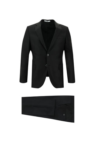 Siyah 6 Drop Regular Fit Standart Kesim Takım Elbise