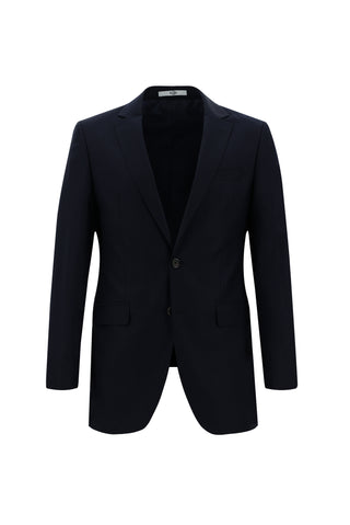 Siyah Lacivert 8 Drop Long Slim Fit Uzun Dar Kesim Takım Elbise
