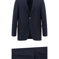 Siyah Lacivert Slim Fit Dar Kesim Klasik Takım Elbise