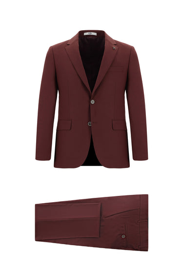 Açık Bordo Klasik Takım Elbise