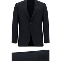 Koyu Lacivert Slim Fit Dar Kesim Klasik Takım Elbise