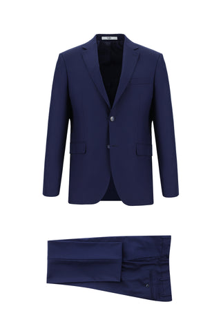 Koyu Lacivert 7 Drop Slim Fit Dar Kesim Takım Elbise