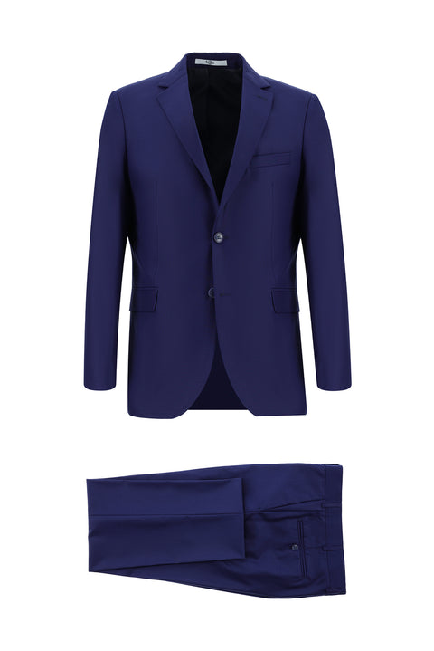 Koyu Lacivert 6 Drop Regular Fit Standart Kesim Takım Elbise