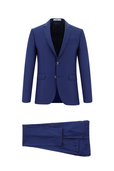 Koyu Lacivert Super Slim Fit Ekstra Dar Kesim Klasik Takım Elbise