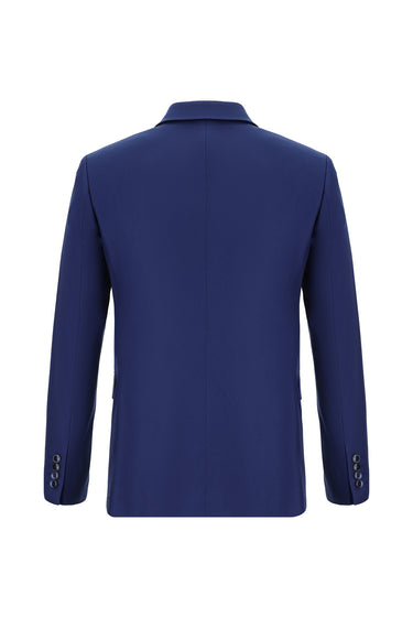 Koyu Lacivert Super Slim Fit Ekstra Dar Kesim Klasik Takım Elbise