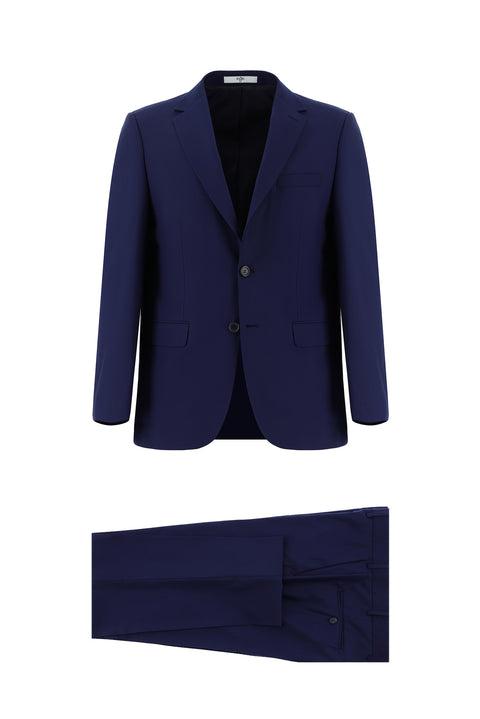Koyu Mavi 4 Drop Relaxed Fit Rahat Kesim Takım Elbise