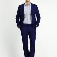 Koyu Lacivert Super Slim Fit Ekstra Dar Kesim Klasik Takım Elbise