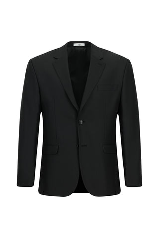 Siyah 4 Drop Relaxed Fit Rahat Kesim Takım Elbise