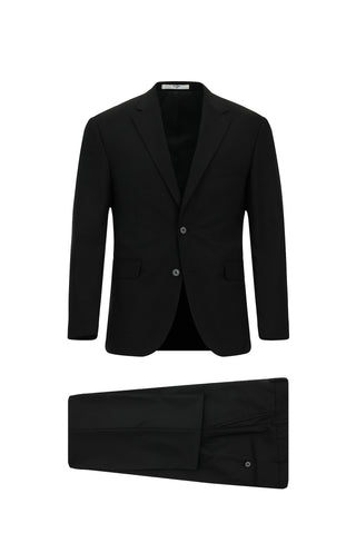 Siyah 7 Drop Slim Fit Dar Kesim Takım Elbise