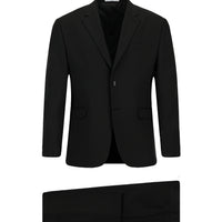 Siyah Regular Fit Düz Takım Elbise
