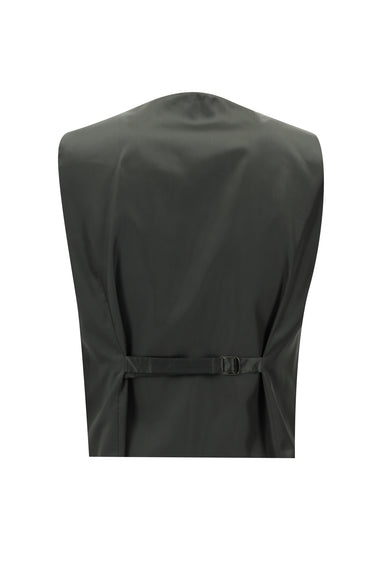 Koyu Füme Slim Fit Dar Kesim Kombinli Yelekli Takım Elbise