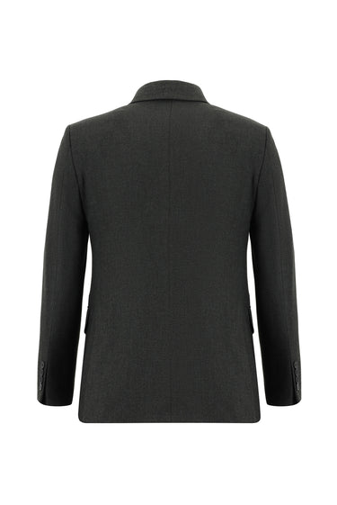 Koyu Füme Slim Fit Dar Kesim Klasik Takım Elbise