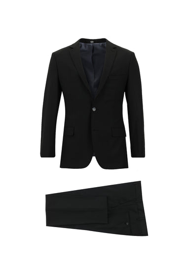 Siyah Super Slim Fit Ekstra Dar Kesim Klasik Takım Elbise