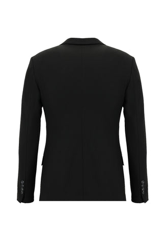 Siyah 7 Drop Super Slim Fit Eksra Dar Kesim Takım Elbise