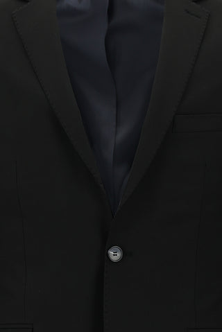 Siyah 7 Drop Super Slim Fit Eksra Dar Kesim Takım Elbise