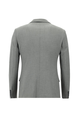 Orta Füme 7 Drop Super Slim Fit Eksra Dar Kesim Takım Elbise