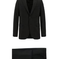 Siyah 8 Drop Long Slim Fit Uzun Dar Kesim Takım Elbise